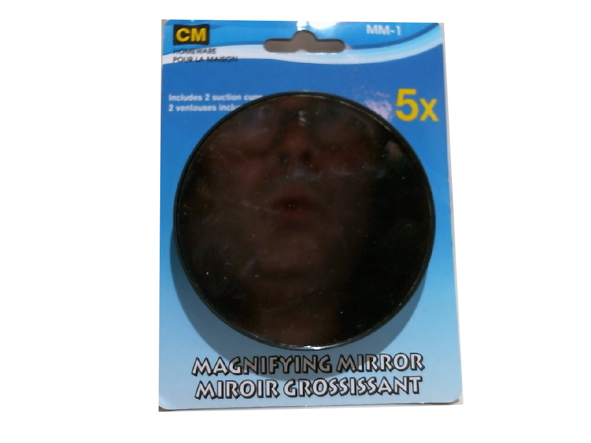 Miroir grossissant 5X avec ventouse de fixation