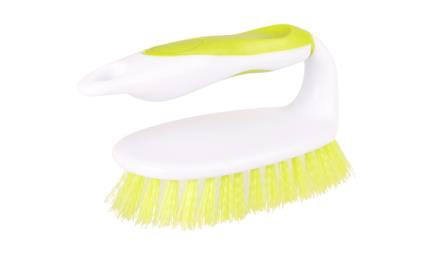 Scrubbing brush with handle iron shaped V-Kleen