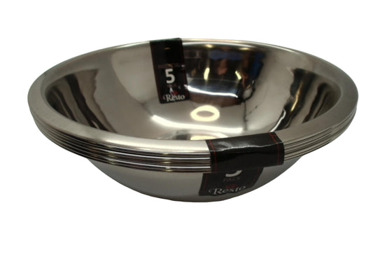 stainless steel bowl  3.5L 5 pack Resto