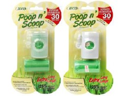 poop 'n scoop bag dispenser with 30 bags