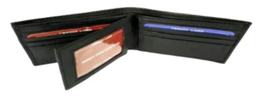 Men's Lamb Skin Wallet w/ Wing