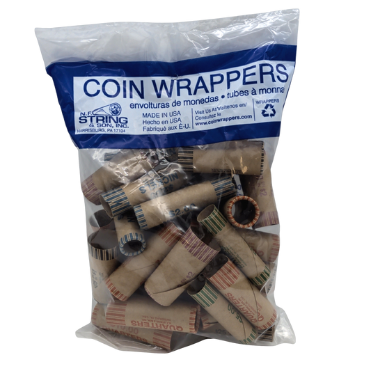 ASSORTED COIN ROLLERS 36/PK N.F.S PAPER