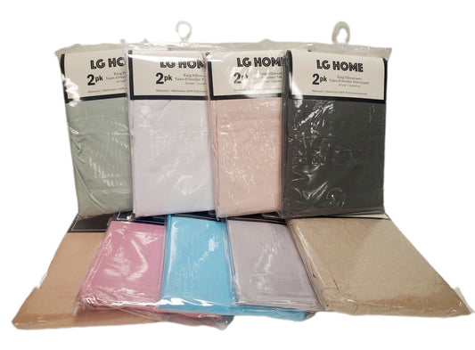 Pillowcases Microfiber 2pk – King  20"x40"