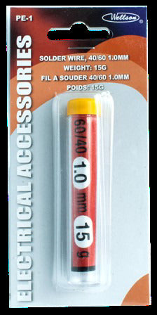 Solder wire 40/60 1.0mm/15g - Wellson