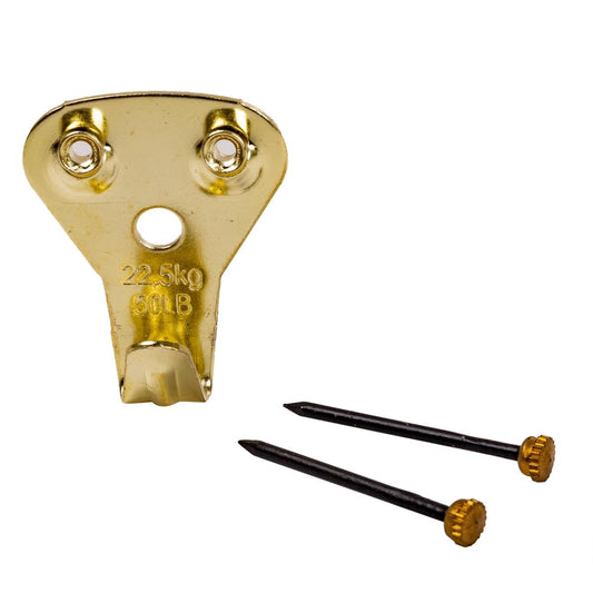 Picture Hooks KG 5-PC 2 Hole Weight limit: 50lbs, Clam shell - Additional View