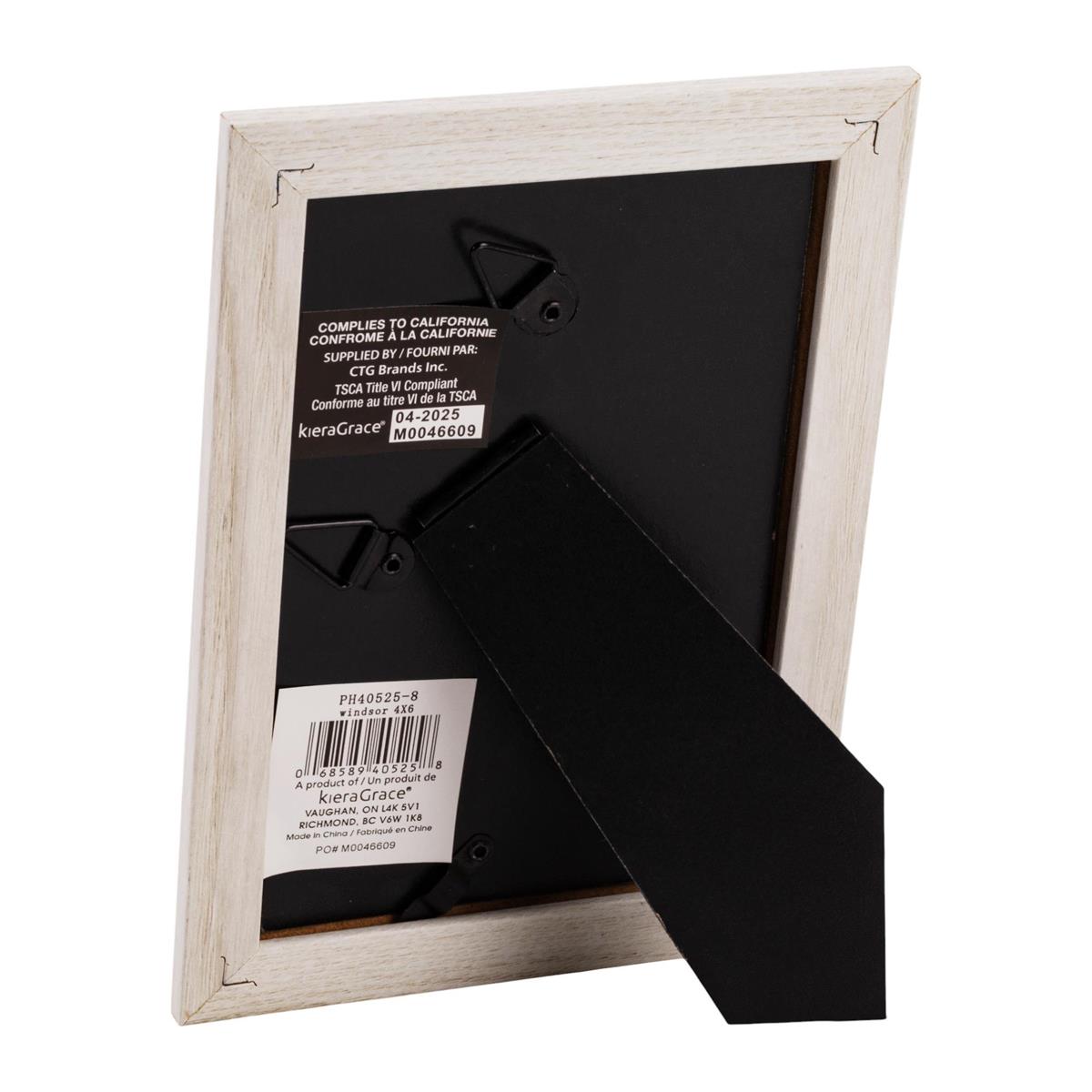 Frame Winsor 4X6" WEATHERED WHITE WOOD EFFECT (AZ) Kiera Grace - Additional View