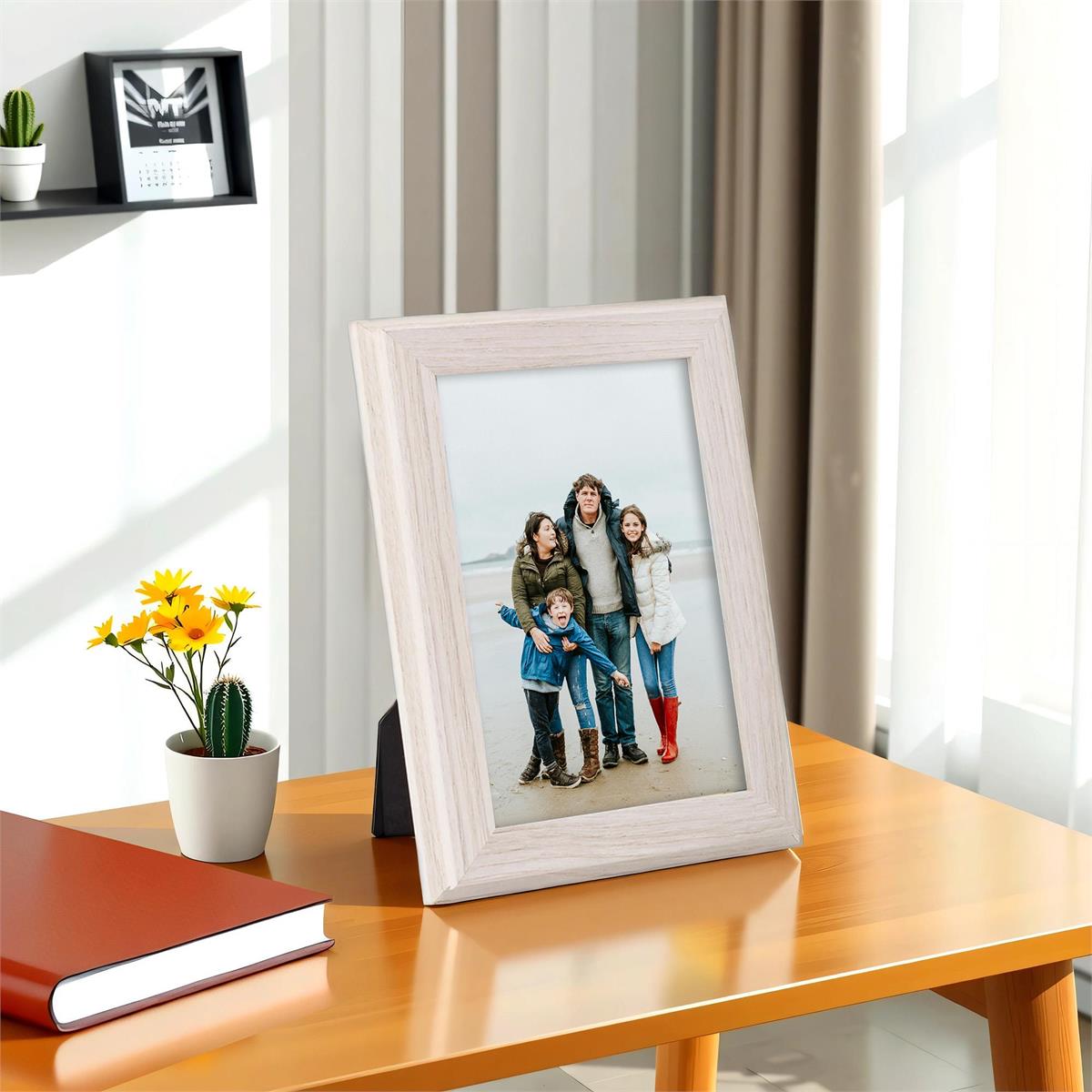 Frame Winsor 4X6" WEATHERED WHITE WOOD EFFECT (AZ) Kiera Grace - Additional View