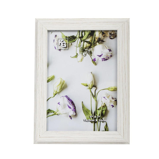 Frame Winsor 5X7" WEATHERED WHITE WOOD EFFECT (AZ) Kiera Grace