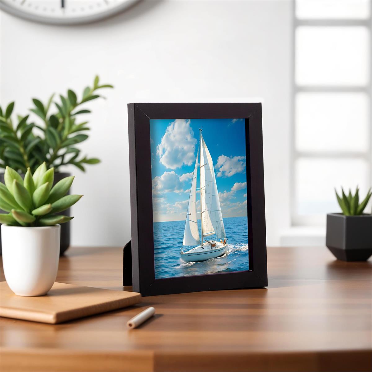 FRAME CONTEMPO 5X7in WOOD BLACK