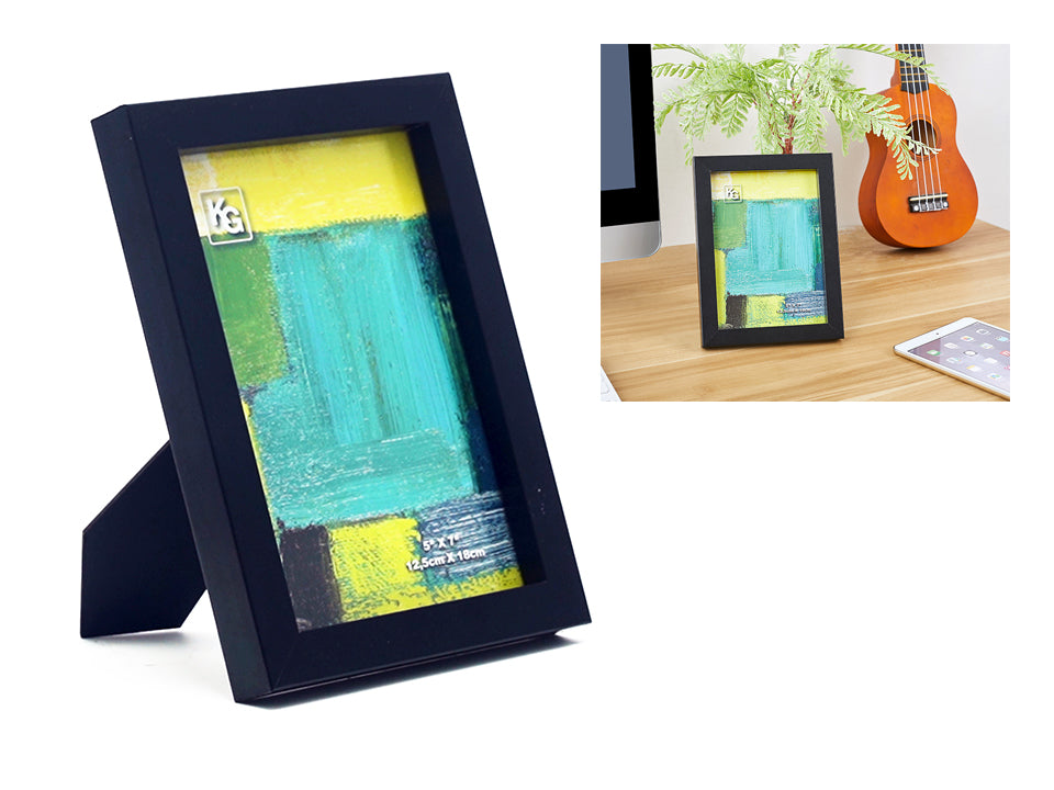 FRAME CONTEMPO 5X7in WOOD BLACK