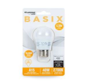 LED Bulb A15 5.5W 2700K Luminus Basix
