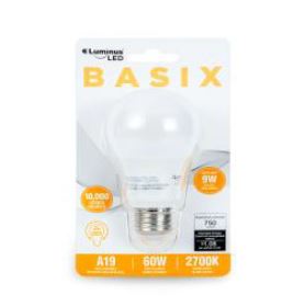 LED Bulb A19 9W 2700K Luminus Basix