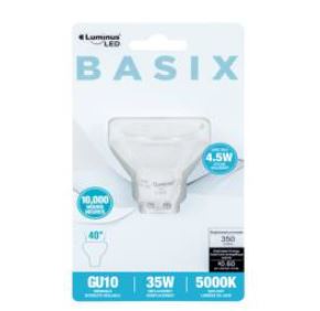 LED Bulb GU10 4.5W 5000K Luminus Basix