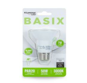 LED Bulb PAR20 7W 3000K Luminus Basix