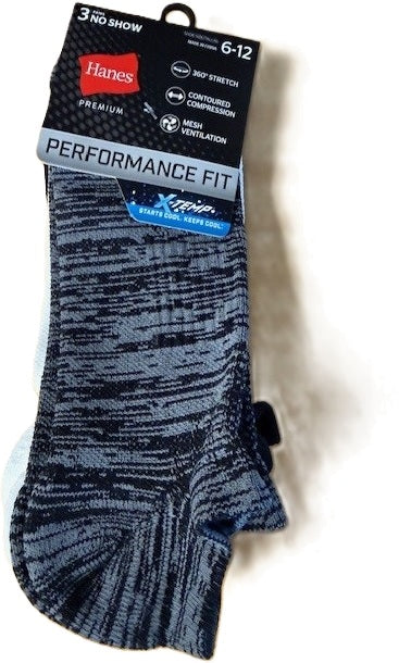 Lot de 3 paires de chaussettes courtes Hanes, taille 6-12