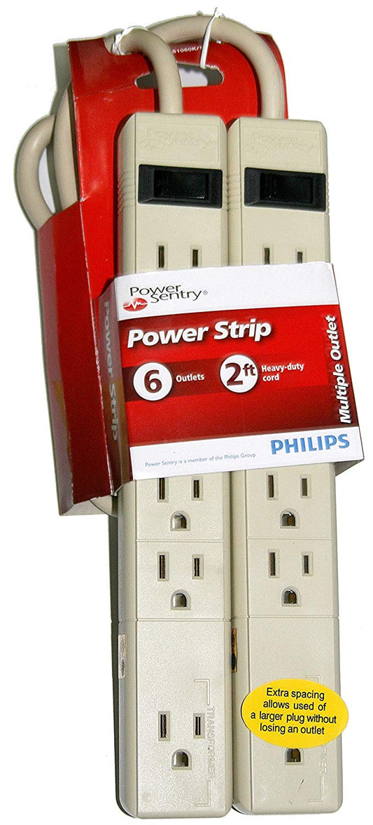 Powerbar 2 Pk Philips 2ft Cord