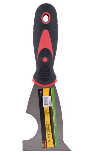 putty knife 5 in 1 rubber handle