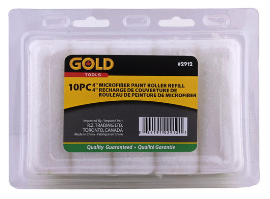 Roller refill 4 inch microfibre for paint 10 pc