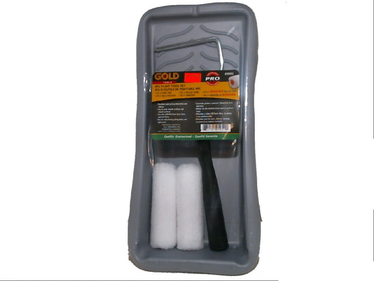 Paint tray with 4 inch roller and 2 microfibre refills