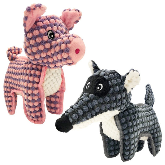 Pet Toy Animals Plus w/ Squeaker 11.5" Animoos