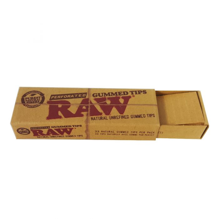 Gummed Tips Perforated 33 Pack Raw