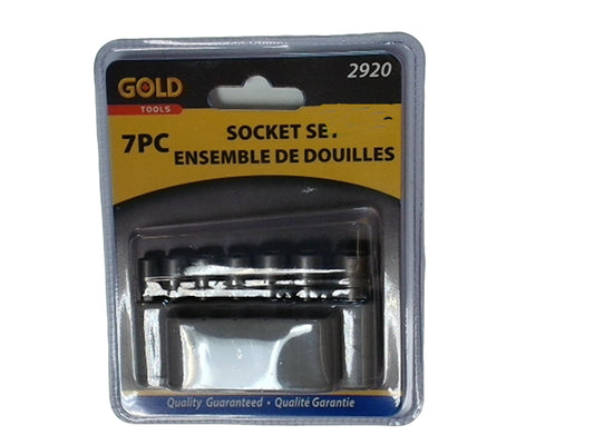 Socket set 7 pc nut drivers