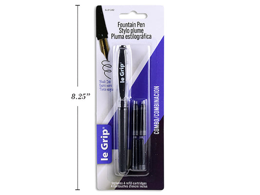 FOUNTAIN PEN W/4 REFILLS