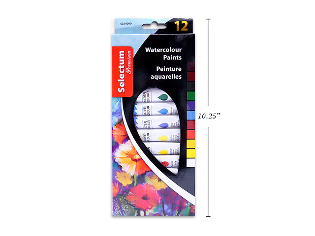 WATERCOLOR 12ML/TUBE 12CLRS