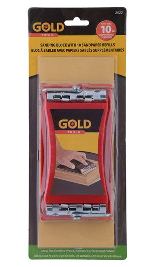 sanding block with 10 pc sandpaper