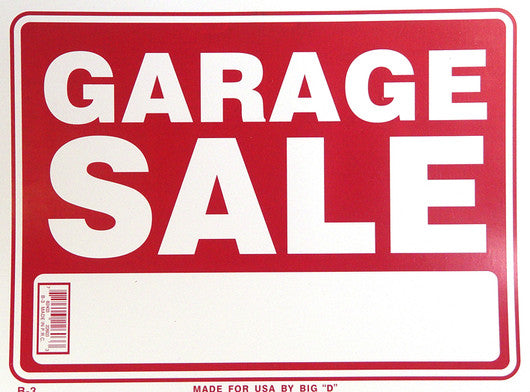 Panneau « Vente de garage » 16x12