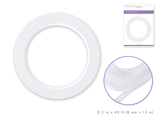 Scrapbook Tape: 8mm Double-Side Adhesive x15m...