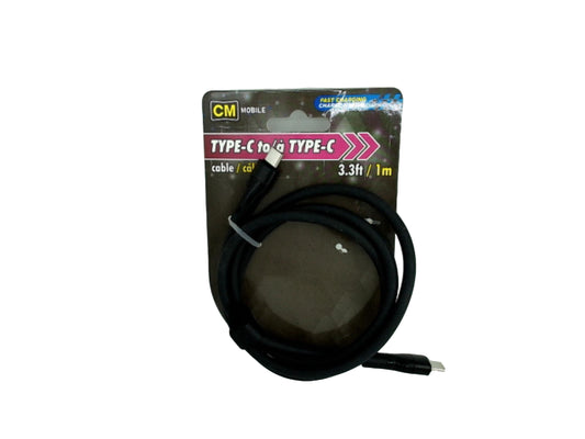 USB C - USB C 3.3Ft Cable Ass't Colours CM