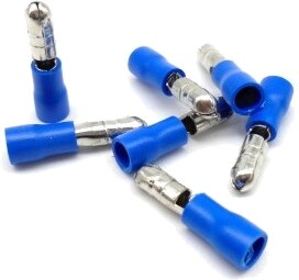 Terminal Bullet-M 16-14AWG 10pk 0.195 Blue