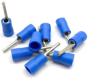 Borne à broche-M 16-14 AWG lot de 10 3/16 Bleu