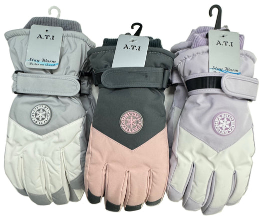 Ladies Ski Gloves Asst