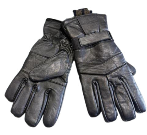Men's Lamb Skin Gloves Winter Long Arm