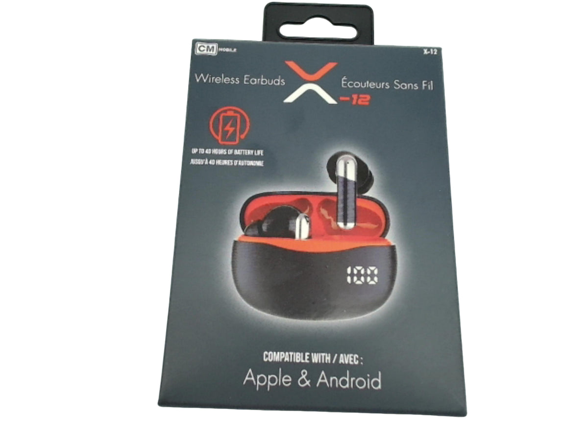 True Wireless Earbuds With Rechargeable Case - Up To 40 Hours Of Battery Life