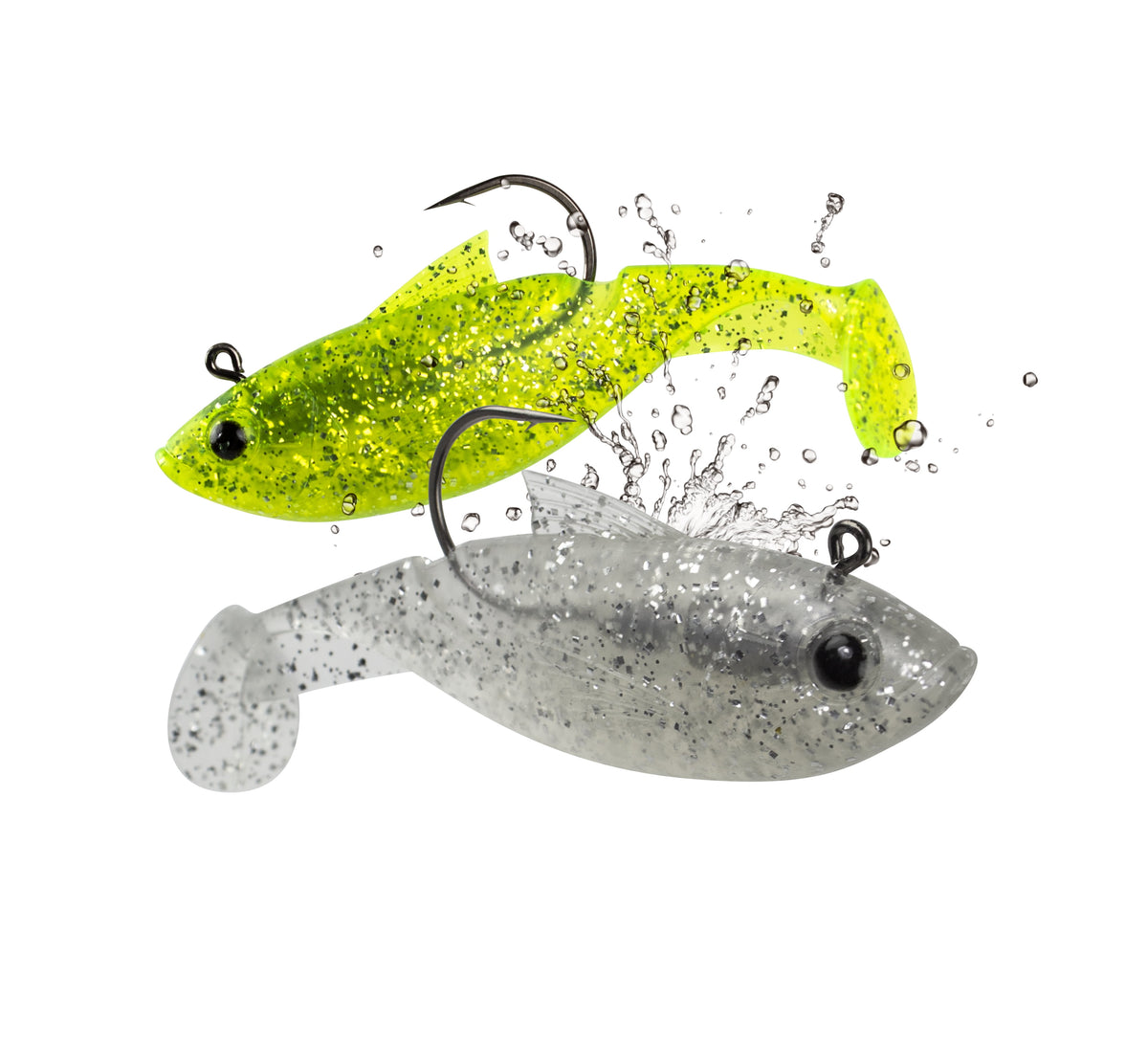 Bait Shifter Shad 4" 3/8oz. Ice 2pk. Lunkerhunt - Additional View