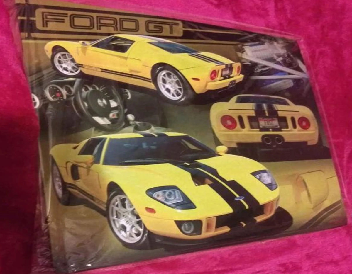 Metal Sign 12"x15" Ford GT Yellow
