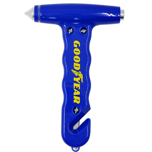 2 Function Safety Hammer Glass Breaker & Belt Cutter Good Year