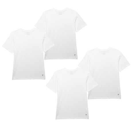Men's White T-Shirt 4pk. XL Fila Classic Crew Neck Tag Free - Additional View