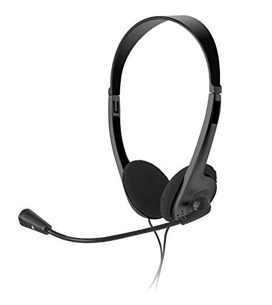 Stereo Headset w/Boom Mic 3.5mm Black Xtech - Additional View