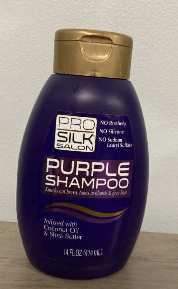 Purple Shampoo 414mL Infused With Coconut Oil & Shea Butter Pro Silk Salon - Additional View