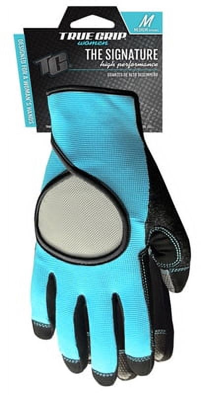 Women's Signature Work Gloves Medium Touchscreen Compatible Blue/black True Grip