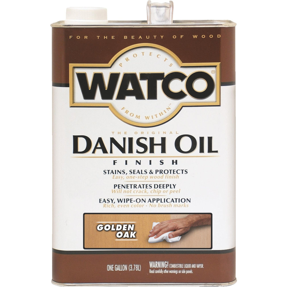 Huile Danoise Chêne Doré 3,78L Teint, Scelle & Protège Finition en une Étape Watco
