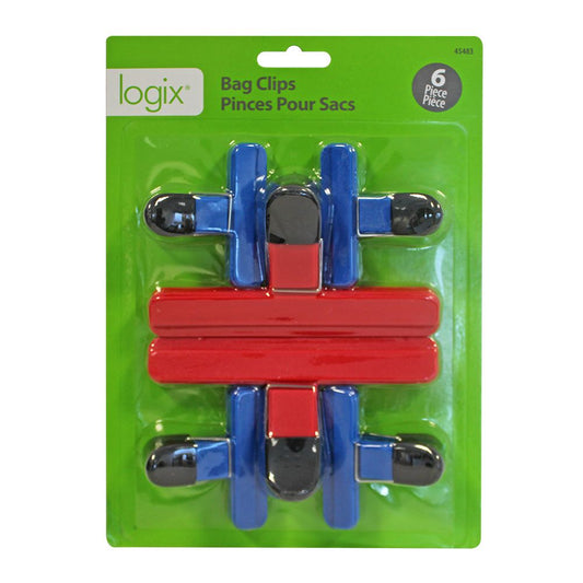 Bag Clips 6pk. Assorted Logix - Additional View