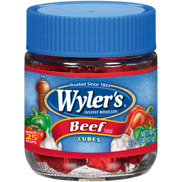 New Wyler's Instant Bouillon Beef Cubes 92g for $1.79