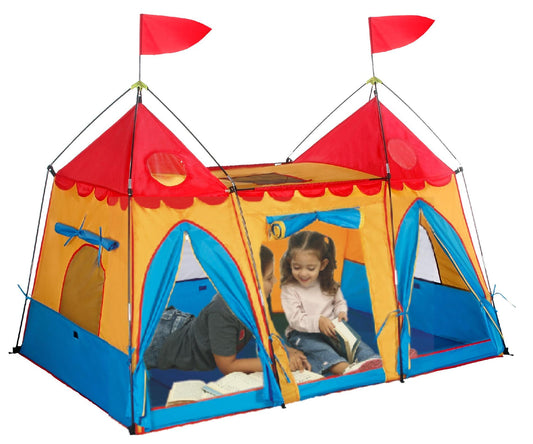 Fantasy Palace Play Tent 72" X 48" X 48" Red Gigatent