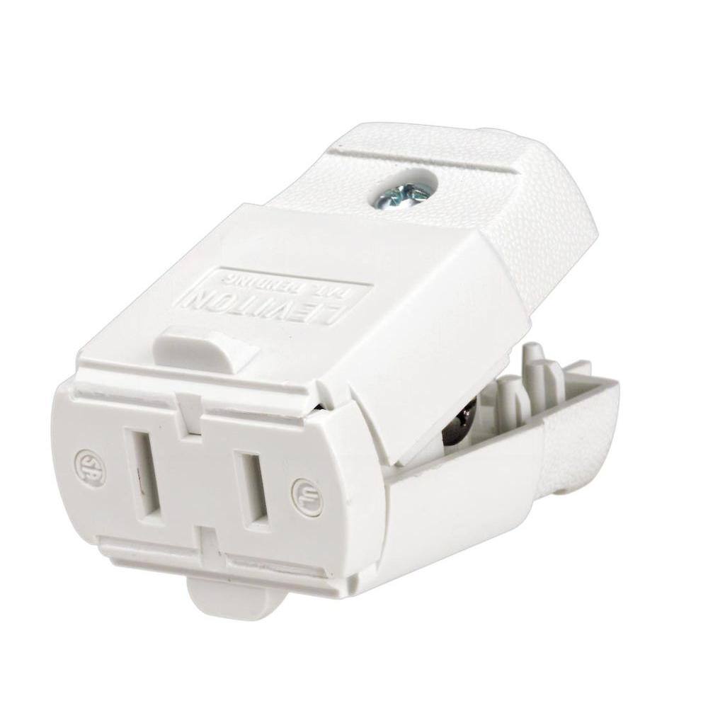 Female Plug Connector 2-Wire White Or Black - Additional View